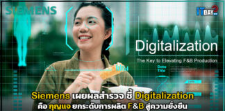 Siemens เผยผลสำรวจ ชี้ Digitalization คือ กุญแจยกระดับการผลิต F&B สู่ความยั่งยืน Siemens