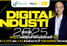depa เผยอุตฯ ดิจิทัลไทยปี 68 โต 22.66% แตะ 3.87 ล้านล้านบาท ชี้ “บริการดิจิทัล” โตมากสุด depa