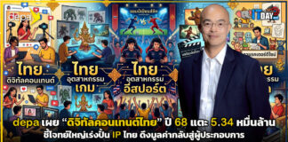 depa เผยดิจิทัลไทยปี 68 พุ่ง 5.34 หมื่นล้าน ตั้งเป้าเร่งปั้น IP ไทย depa