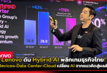 Lenovo ดัน Hybrid AI พลิกเกมธุรกิจไทย! ผสาน Devices–Data Center–Cloud เปลี่ยน AI จากแนวคิดสู่ผลลัพธ์จริง Lenovo