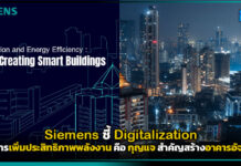 Siemens ชี้ Digitalization และพลังงาน กุญแจสำคัญสร้างอาคารอัจฉริยะ Siemens